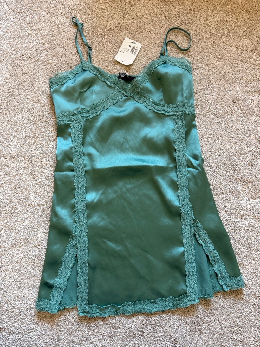 Slit mini dress - size M